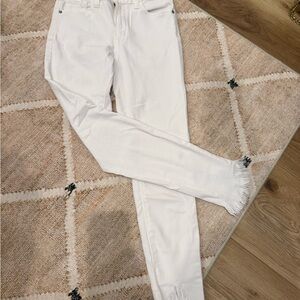 Just USA Women's Crisp White Straight Leg Jeans